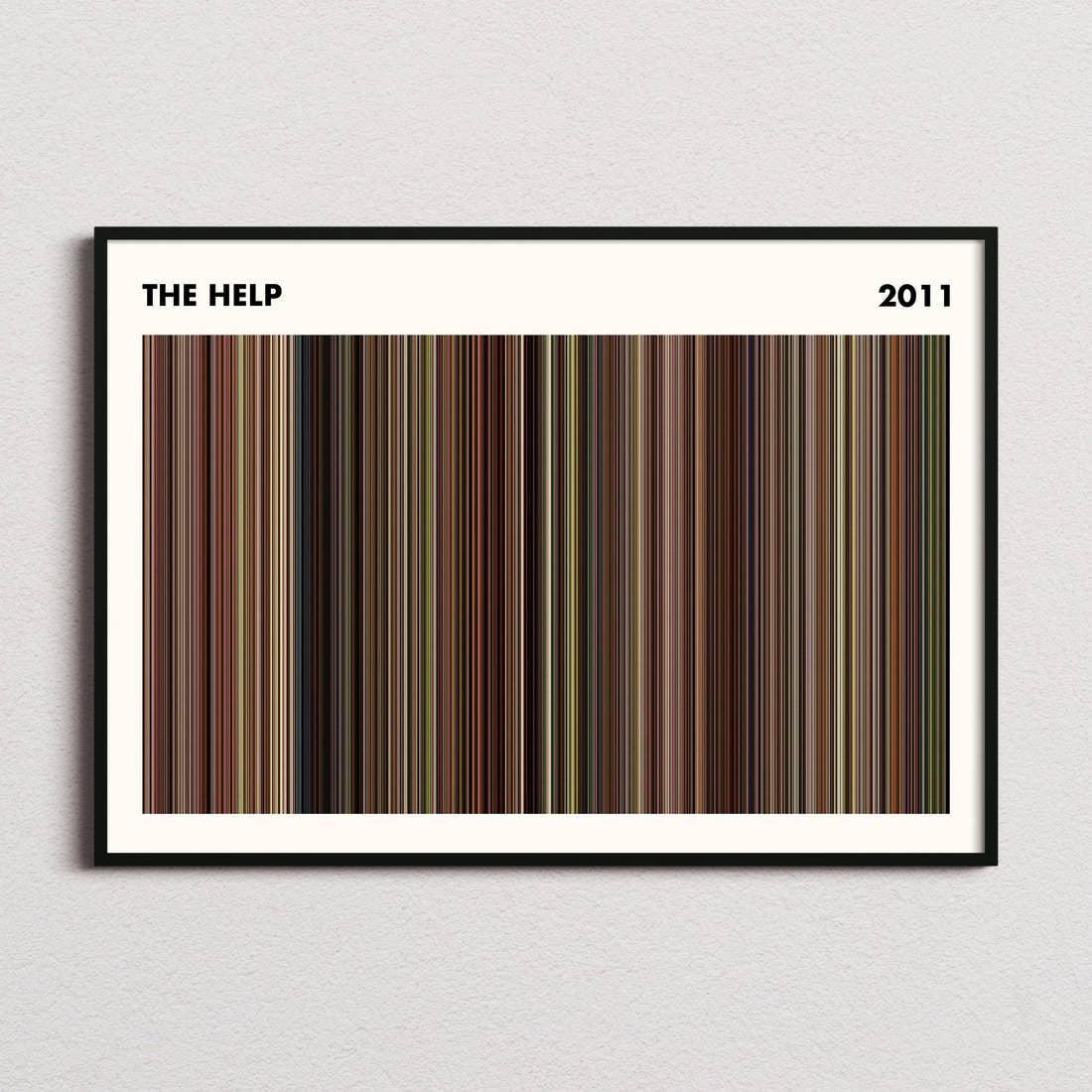The Help Movie Barcode Poster - Simplified