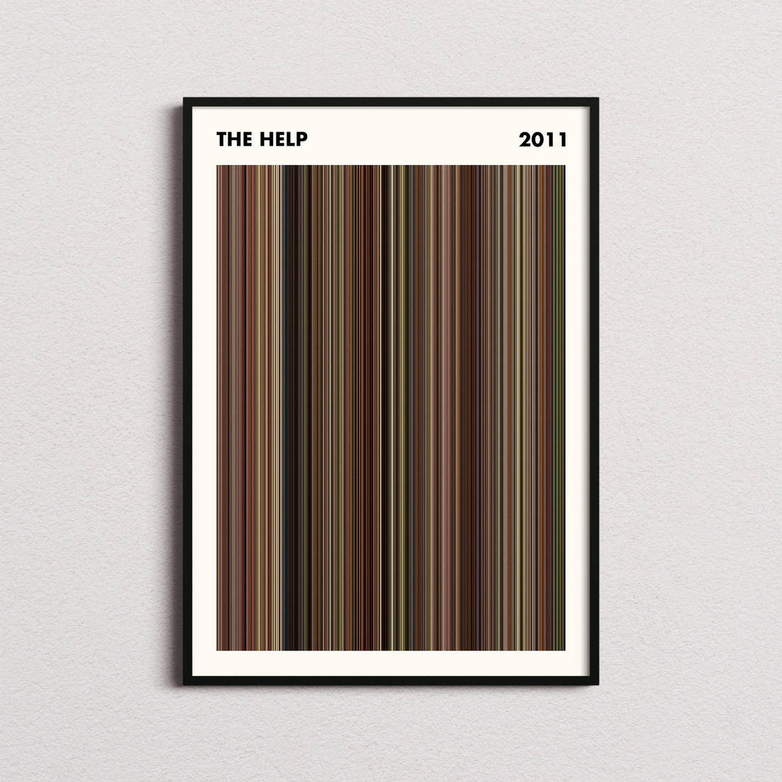 The Help Movie Barcode Poster - Simplified