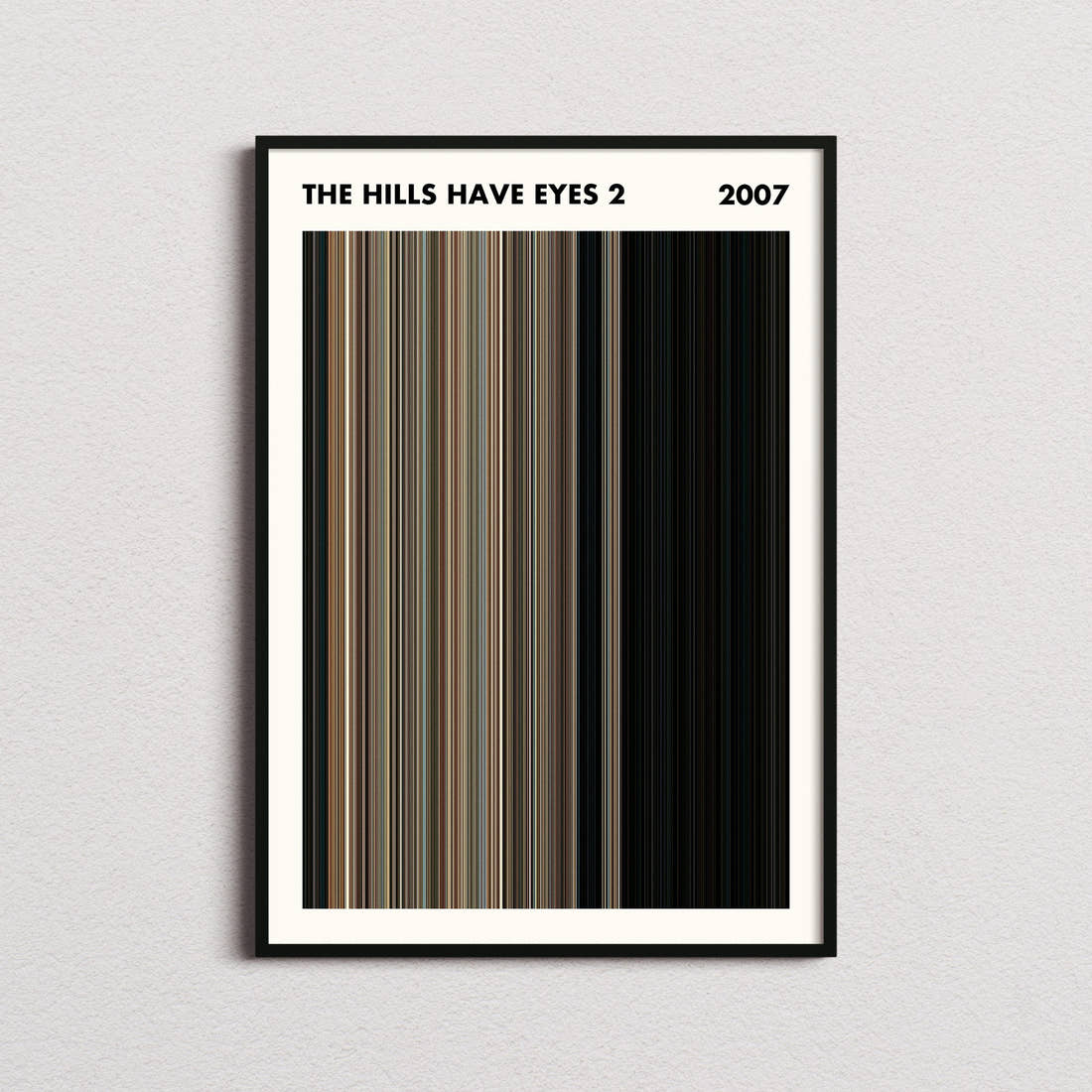 The Hills Have Eyes 2 Movie Barcode Poster - Simplified