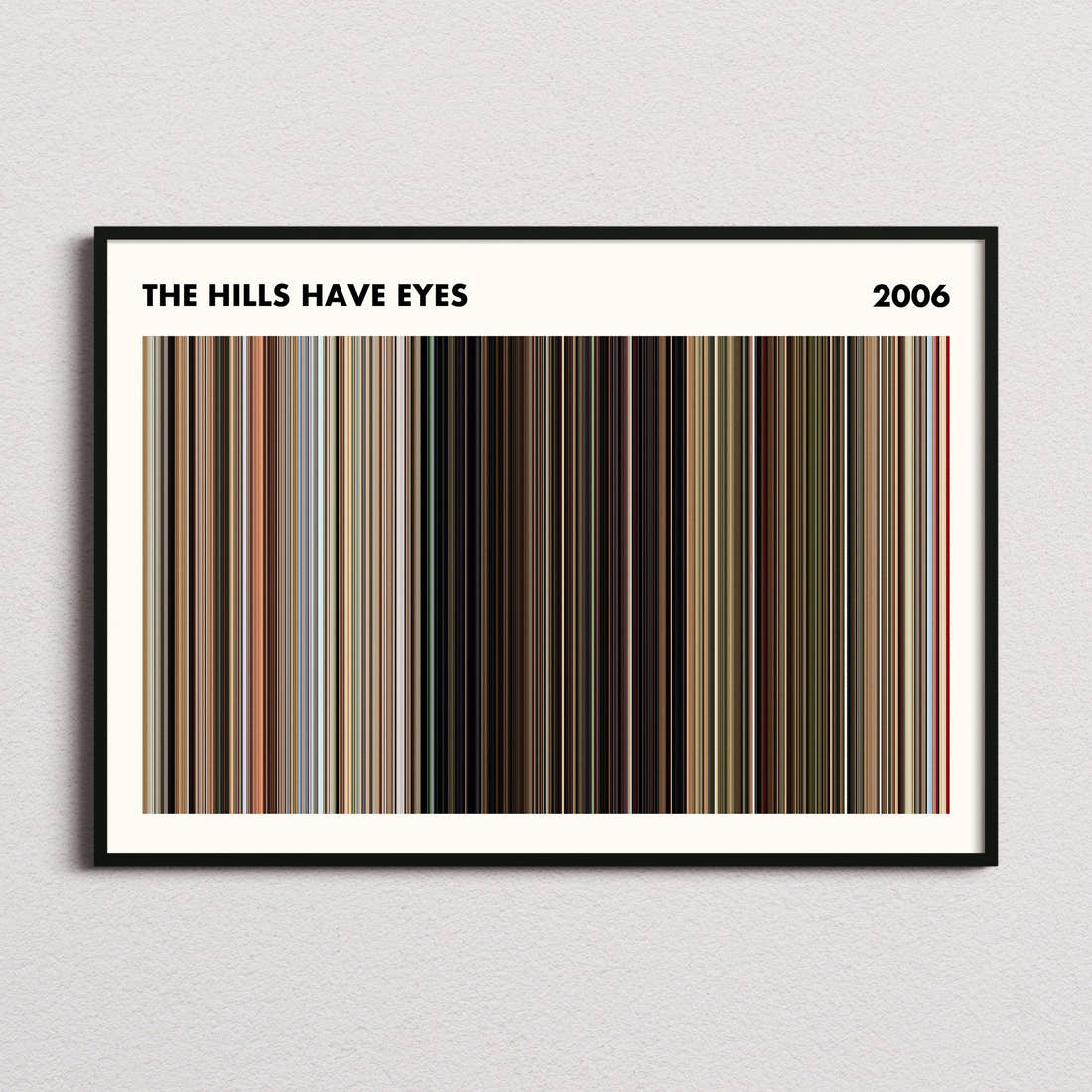 The Hills Have Eyes Movie Barcode Poster - Simplified