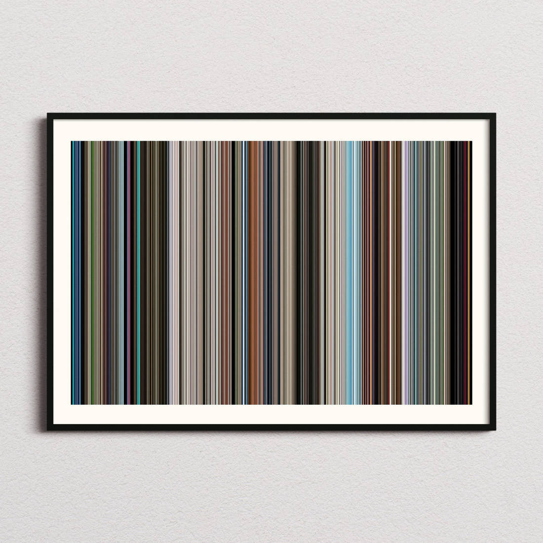 The Hitchhikers Guide To The Galaxy Movie Barcode Poster - Barcode Only