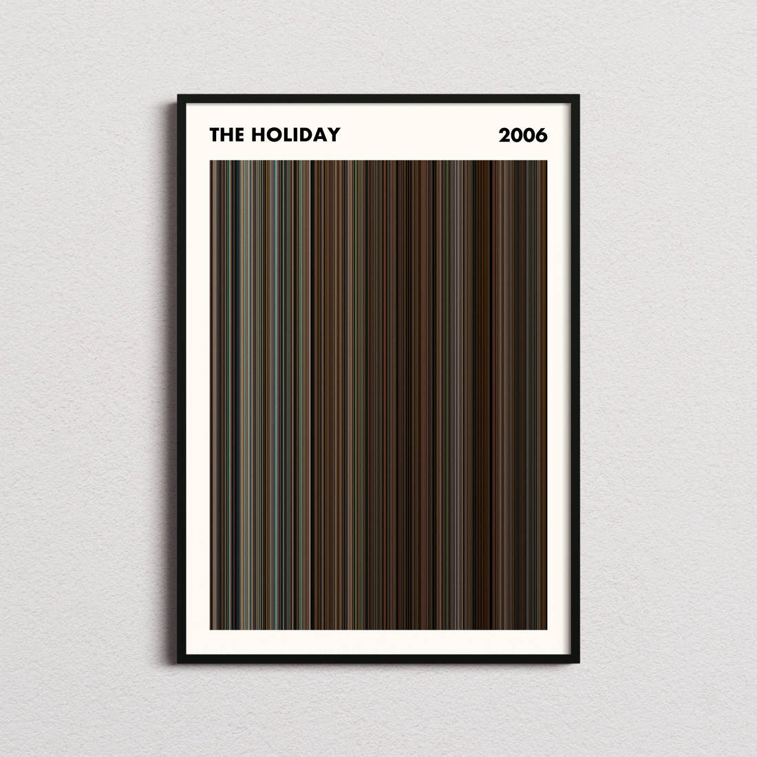 The Holiday Movie Barcode Poster - Simplified