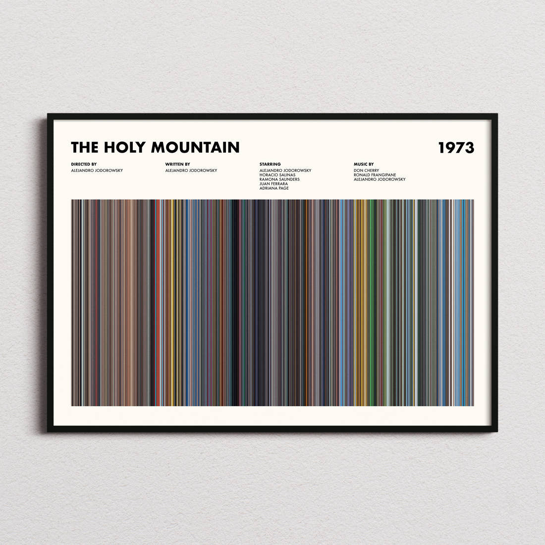 The Holy Mountain Movie Barcode Poster
