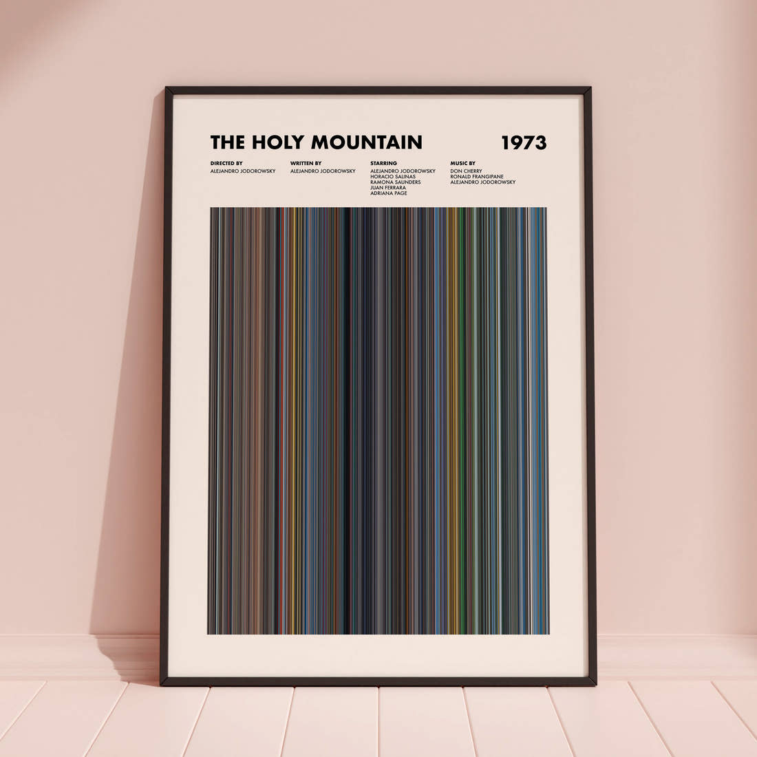 The Holy Mountain Movie Barcode Poster