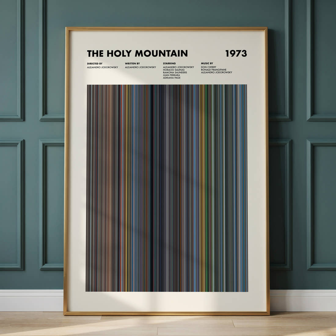 The Holy Mountain Movie Barcode Poster