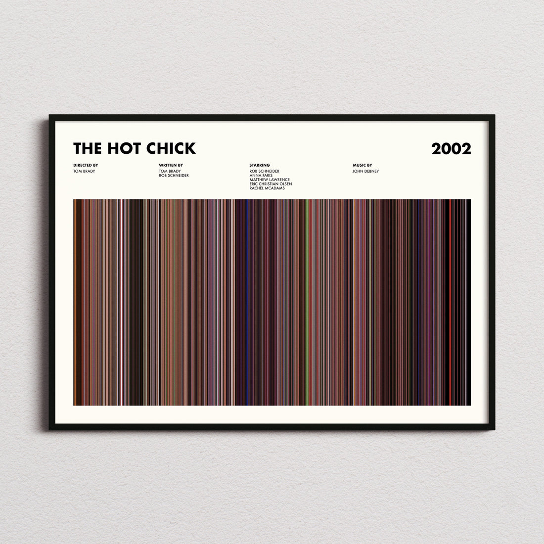The Hot Chick Movie Barcode Poster