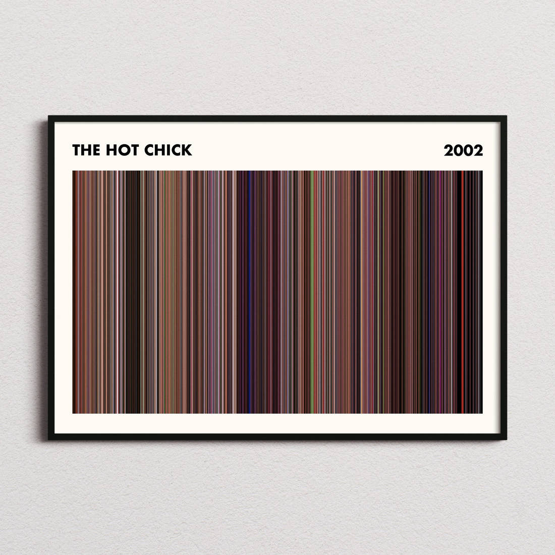 The Hot Chick Movie Barcode Poster - Simplified