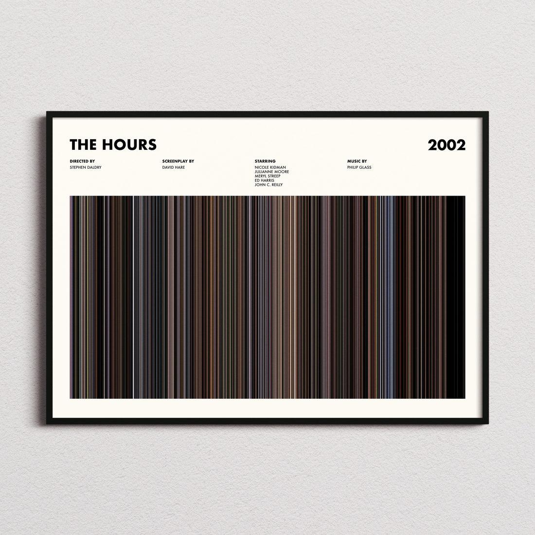 The Hours Movie Barcode Poster