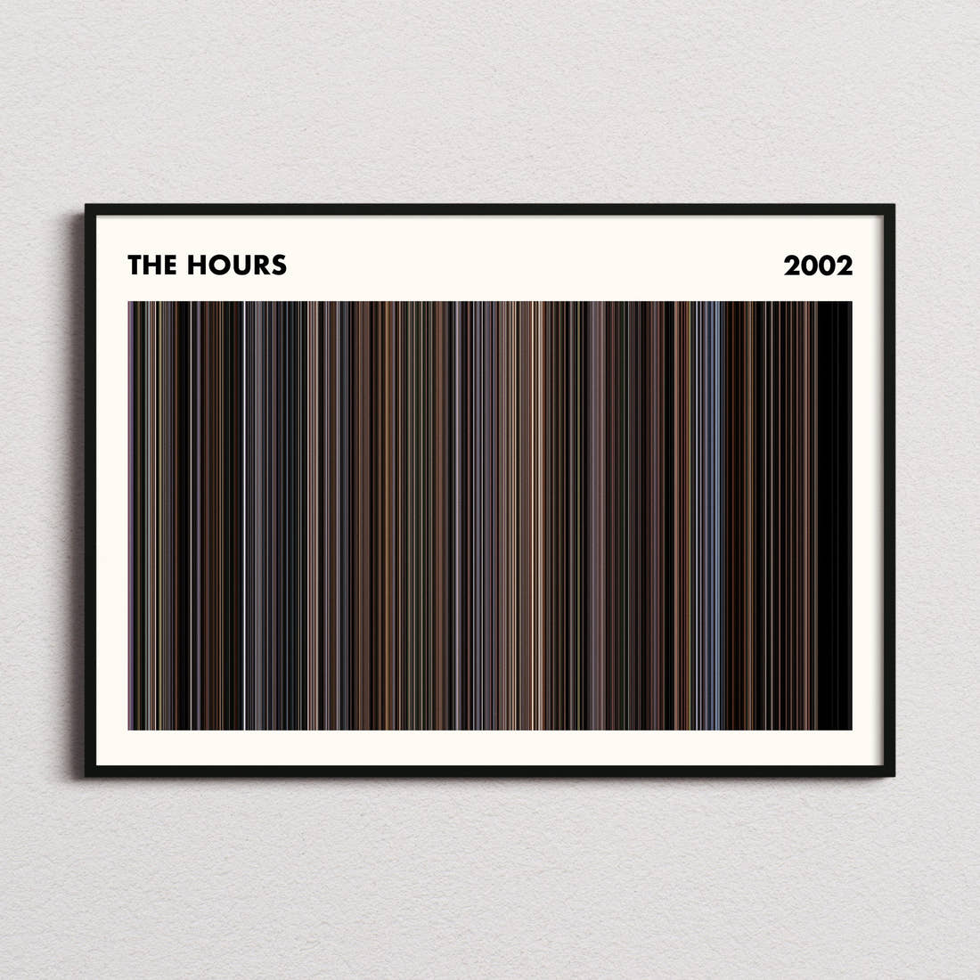 The Hours Movie Barcode Poster - Simplified