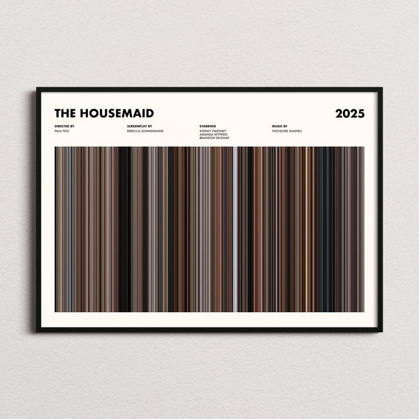 The Housemaid Movie Barcode Poster