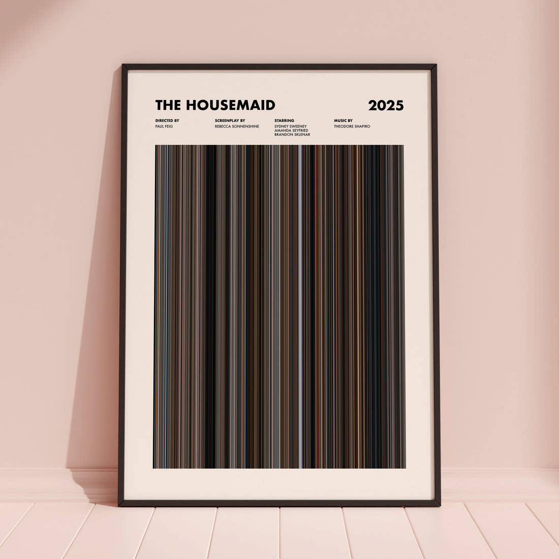 The Housemaid Movie Barcode Poster