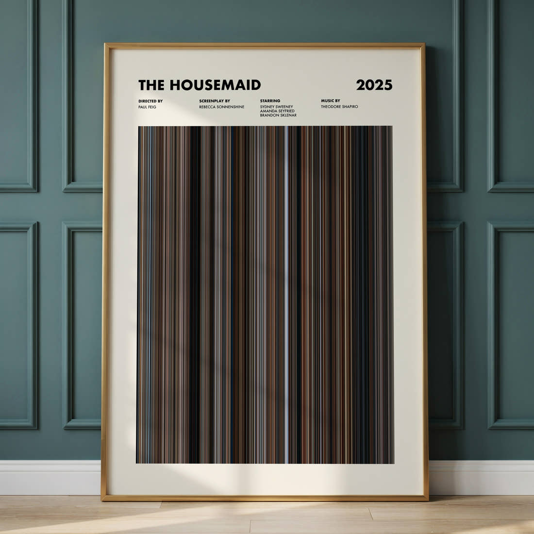 The Housemaid Movie Barcode Poster
