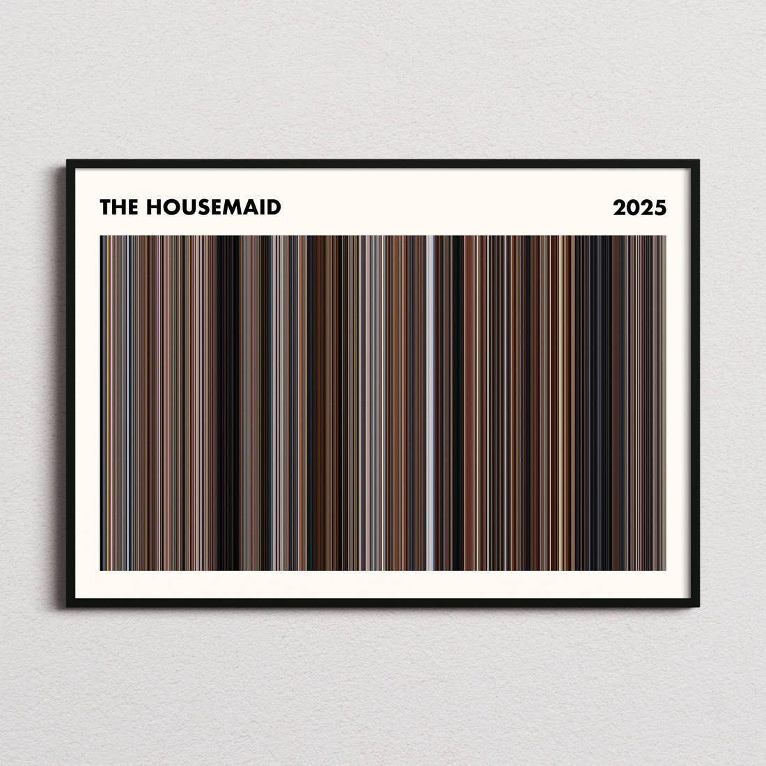The Housemaid Movie Barcode Poster - Simplified