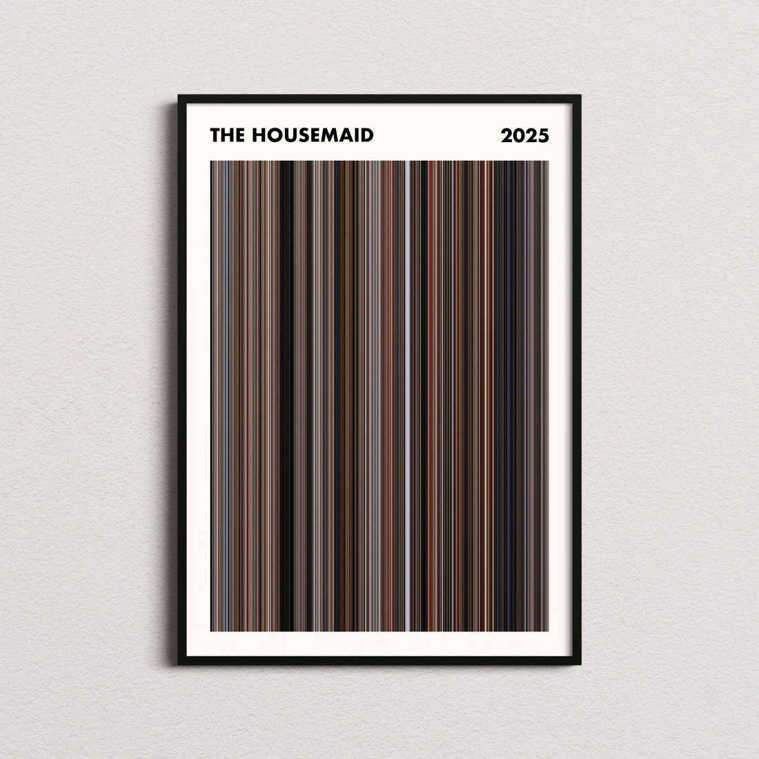 The Housemaid Movie Barcode Poster - Simplified
