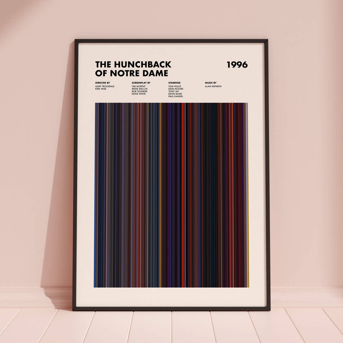 The Hunchback of Notre Dame Movie Barcode Poster