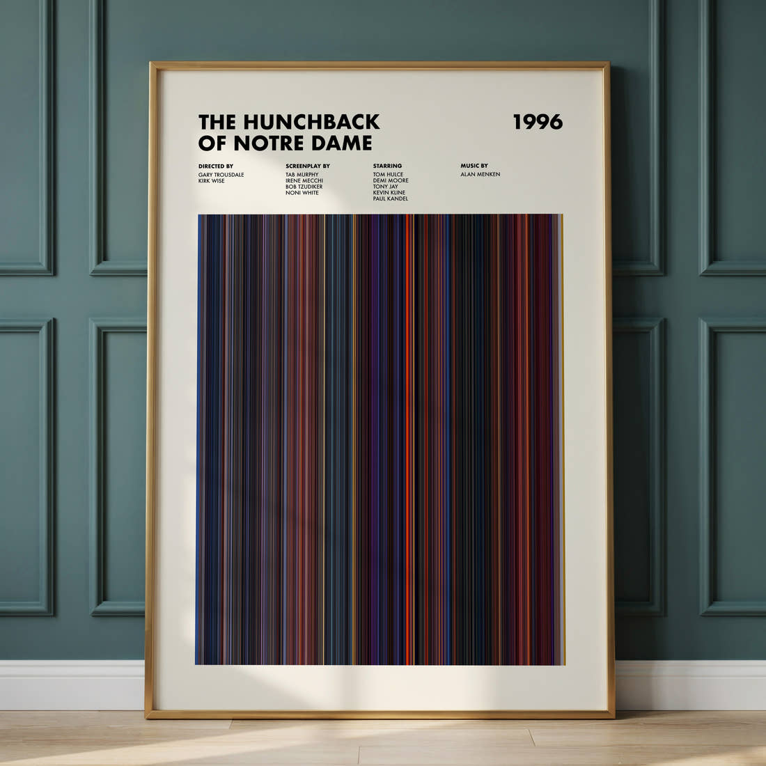 The Hunchback of Notre Dame Movie Barcode Poster