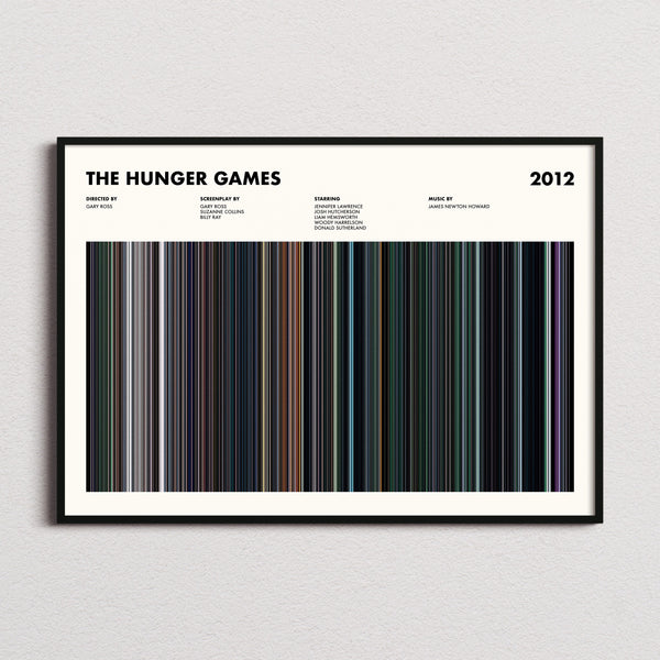 The Hunger Games Movie Barcode Poster