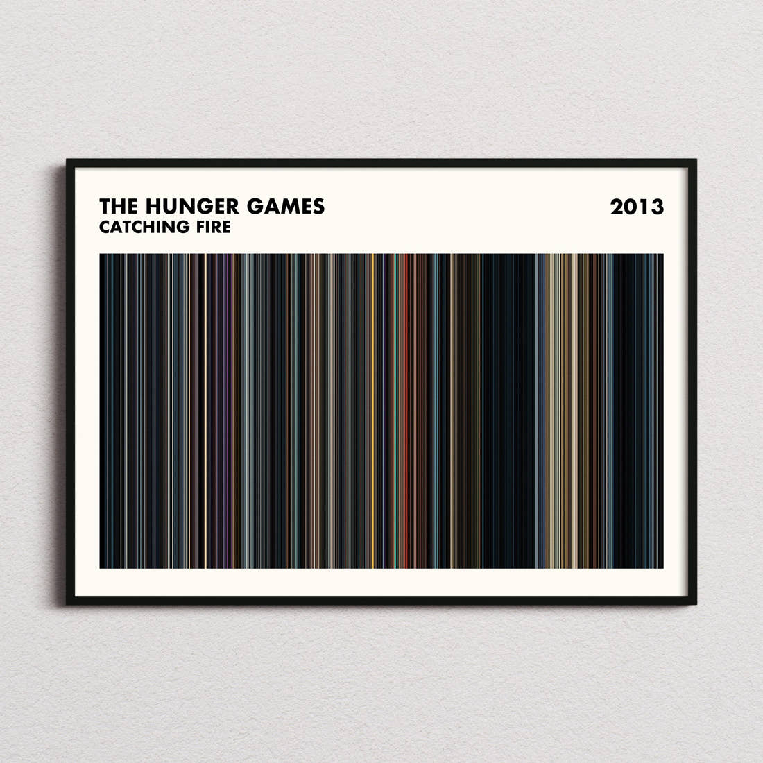 The Hunger Games: Catching Fire Movie Barcode Poster - Simplified