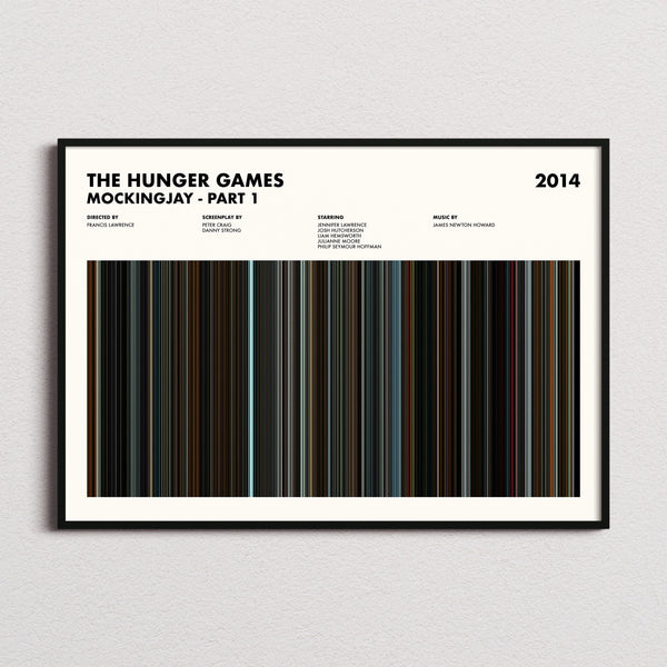 The Hunger Games: Mockingjay - Part 1 Movie Barcode Poster
