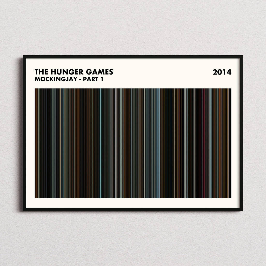 The Hunger Games: Mockingjay - Part 1 Movie Barcode Poster - Simplified