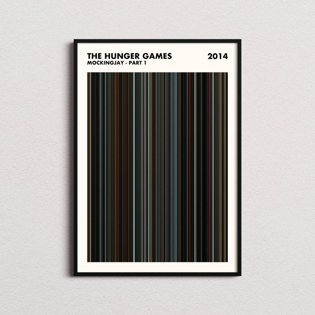 The Hunger Games: Mockingjay - Part 1 Movie Barcode Poster - Simplified
