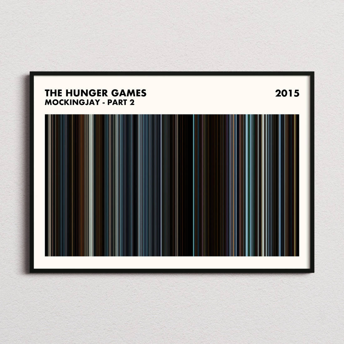 The Hunger Games: Mockingjay - Part 2 Movie Barcode Poster - Simplified