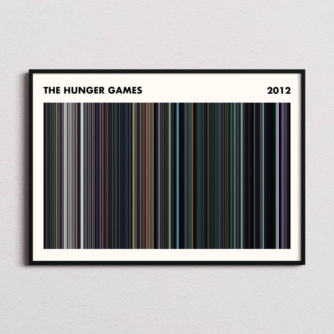 The Hunger Games Movie Barcode Poster - Simplified
