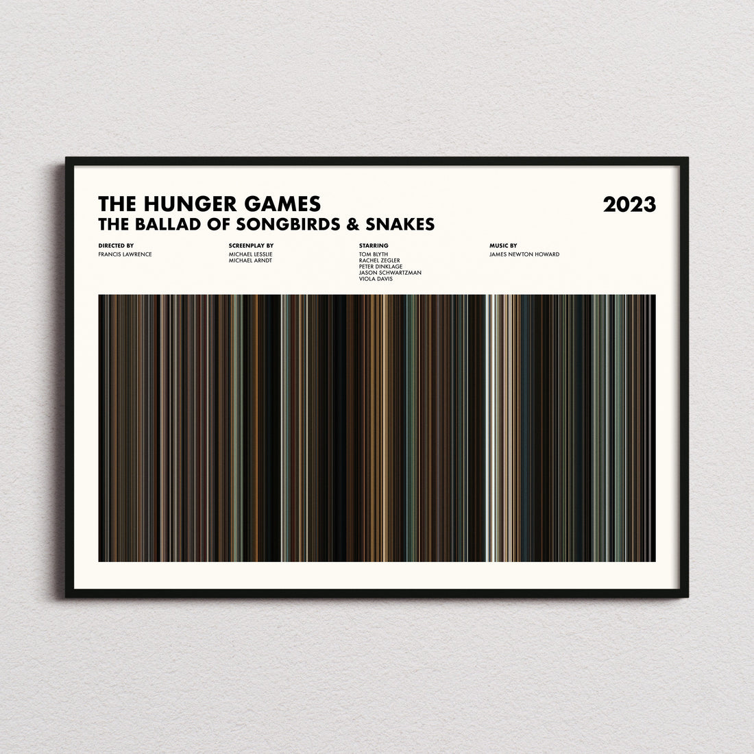 The Hunger Games: The Ballad of Songbirds & Snakes Movie Barcode Poster