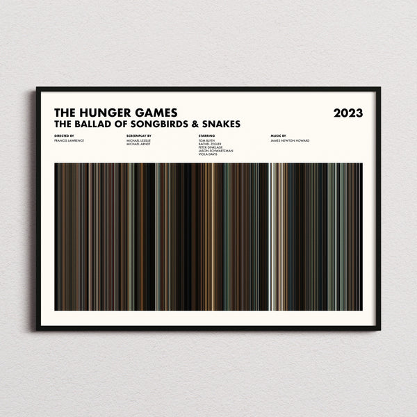 The Hunger Games: The Ballad of Songbirds & Snakes Movie Barcode Poster