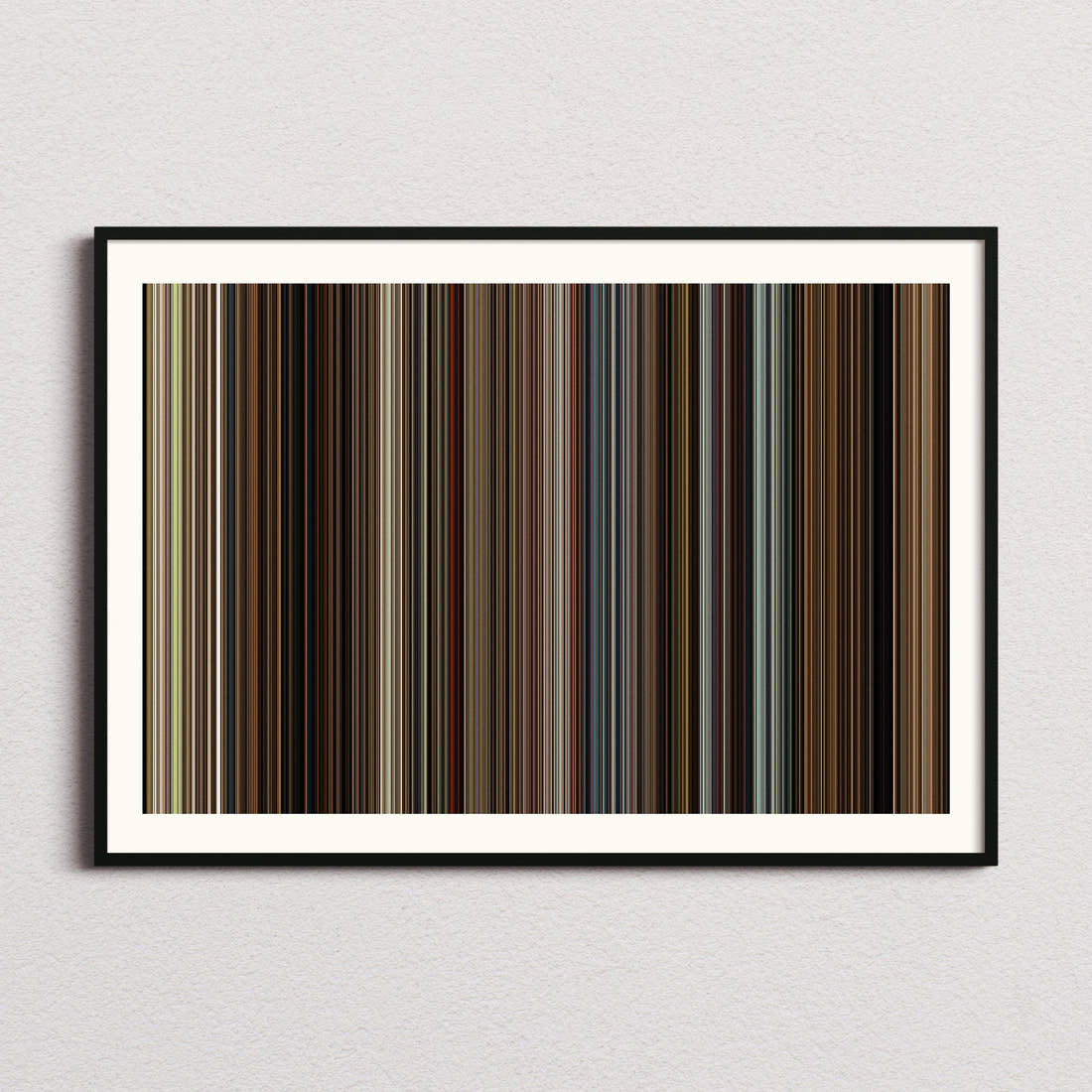 The Hunt 2012 Movie Barcode Poster - Barcode Only