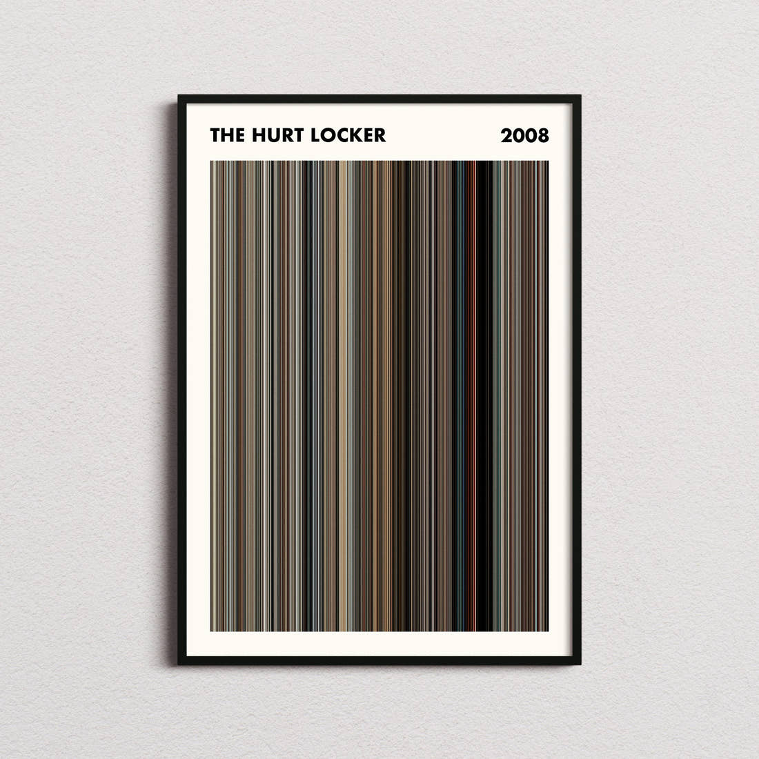 The Hurt Locker Movie Barcode Poster - Simplified