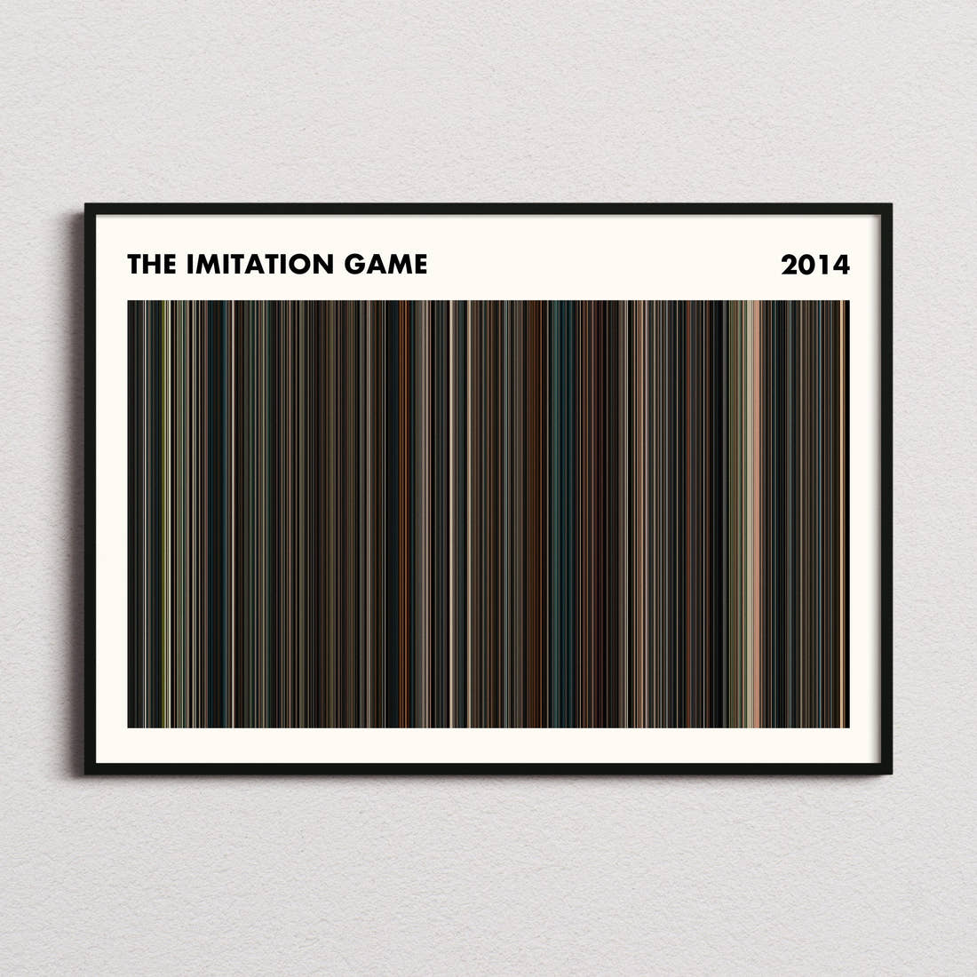 The Imitation Game Movie Barcode Poster - Simplified