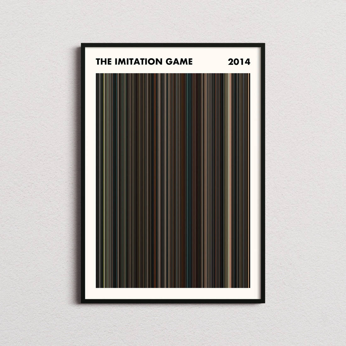 The Imitation Game Movie Barcode Poster - Simplified