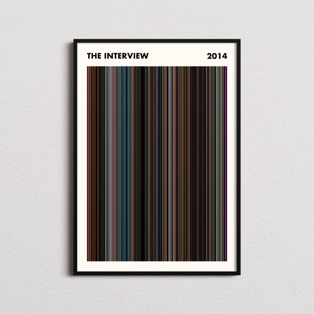 The Interview Movie Barcode Poster - Simplified