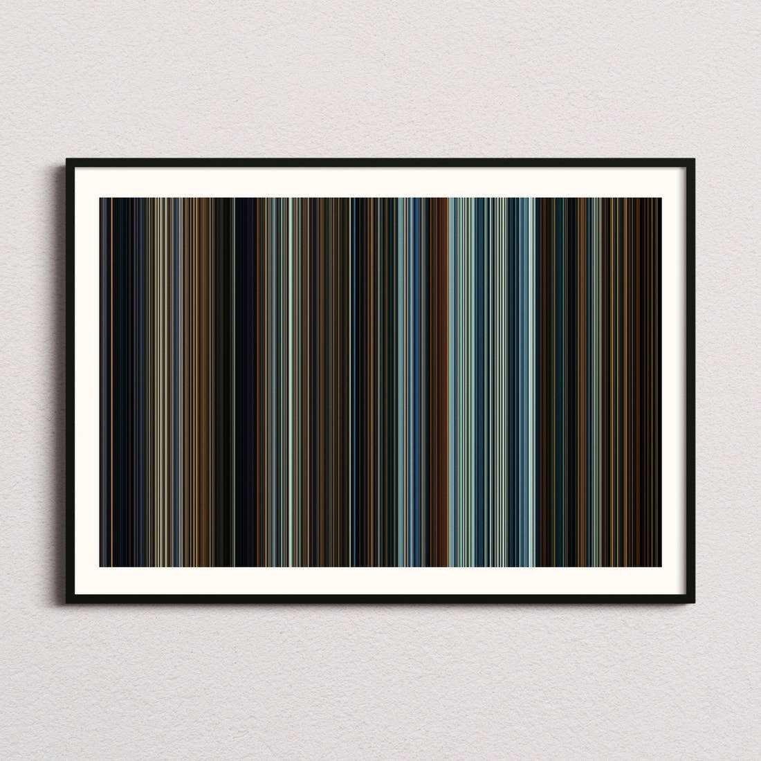 The Invisible Man Movie Barcode Poster - Barcode Only