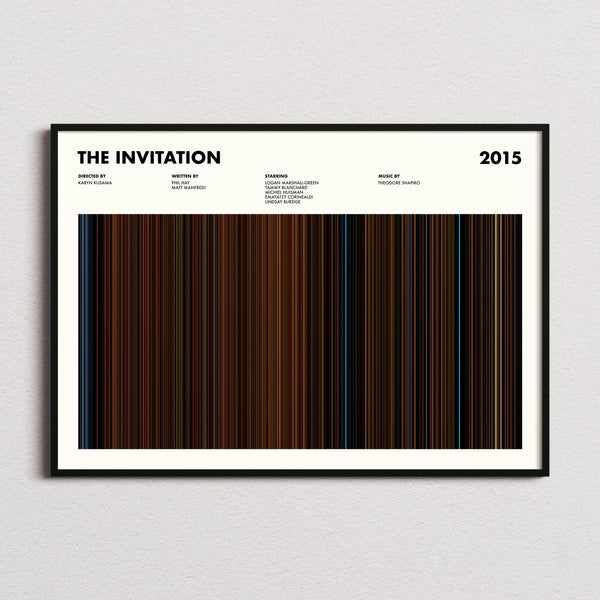 The Invitation (2015) Movie Barcode Poster