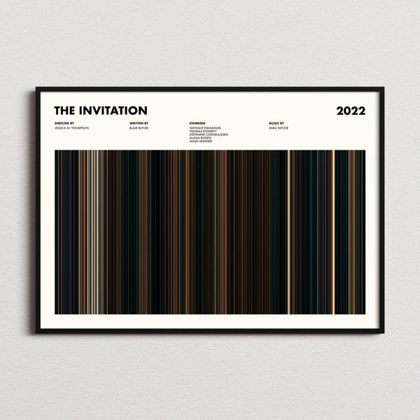 The Invitation (2022) Movie Barcode Poster
