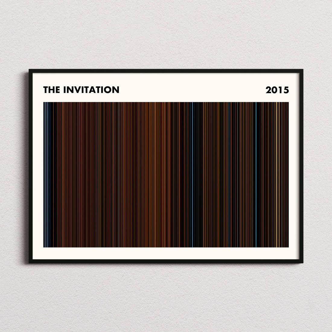 The Invitation (2015) Movie Barcode Poster - Simplified