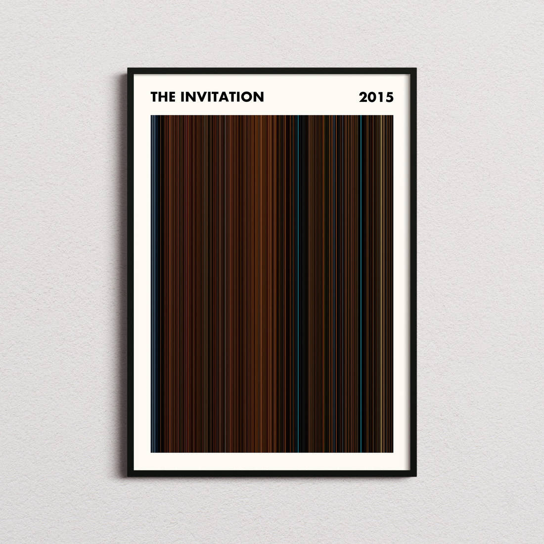 The Invitation (2015) Movie Barcode Poster - Simplified