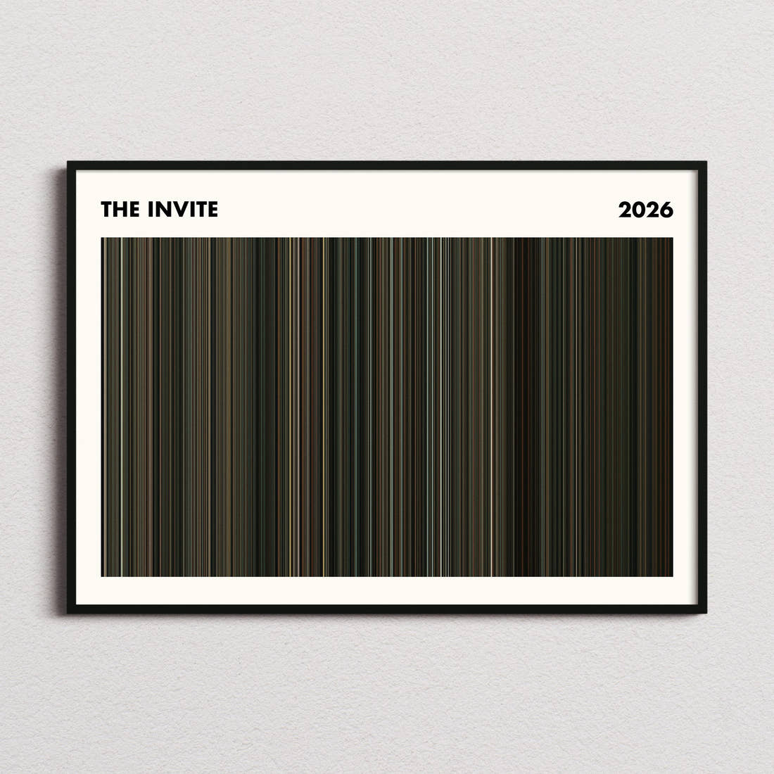 The Invite Movie Barcode Poster - Simplified