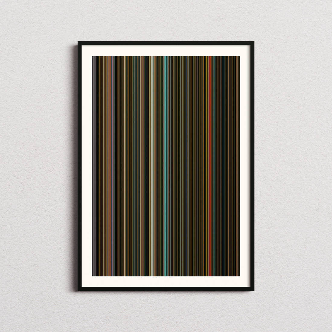 The Iron Claw Movie Barcode Poster - Barcode Only