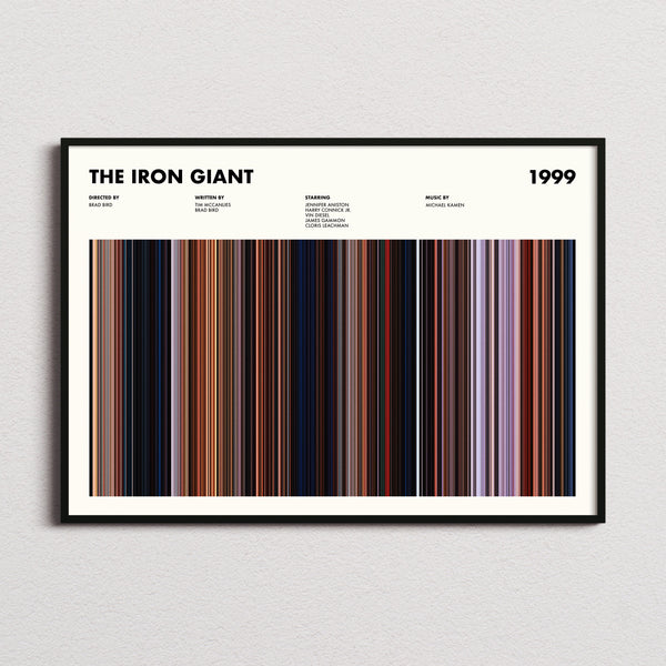 The Iron Giant Movie Barcode Poster