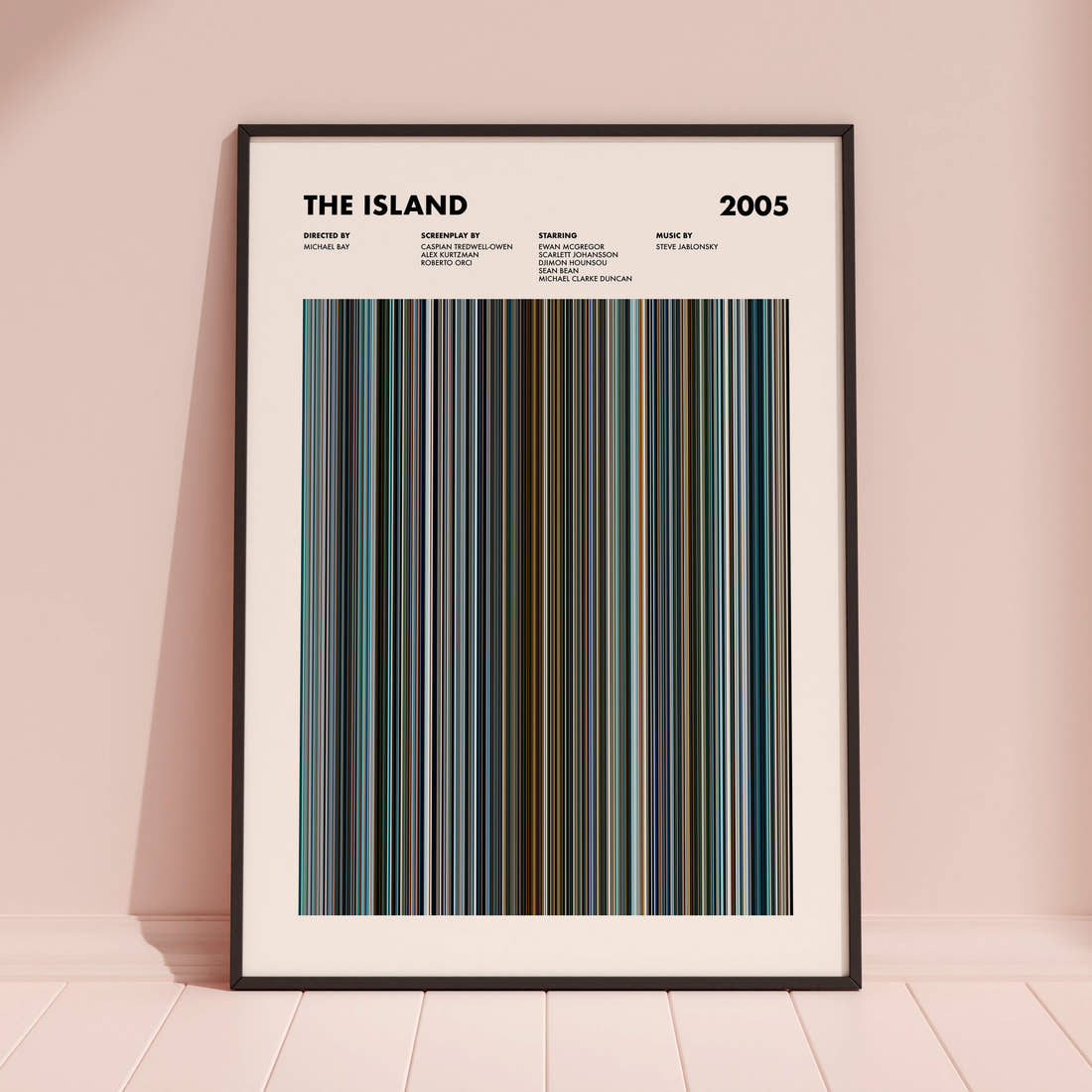 The Island Movie Barcode Poster
