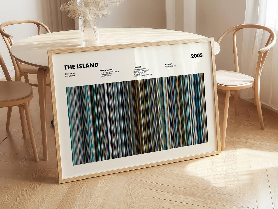 The Island Movie Barcode Poster