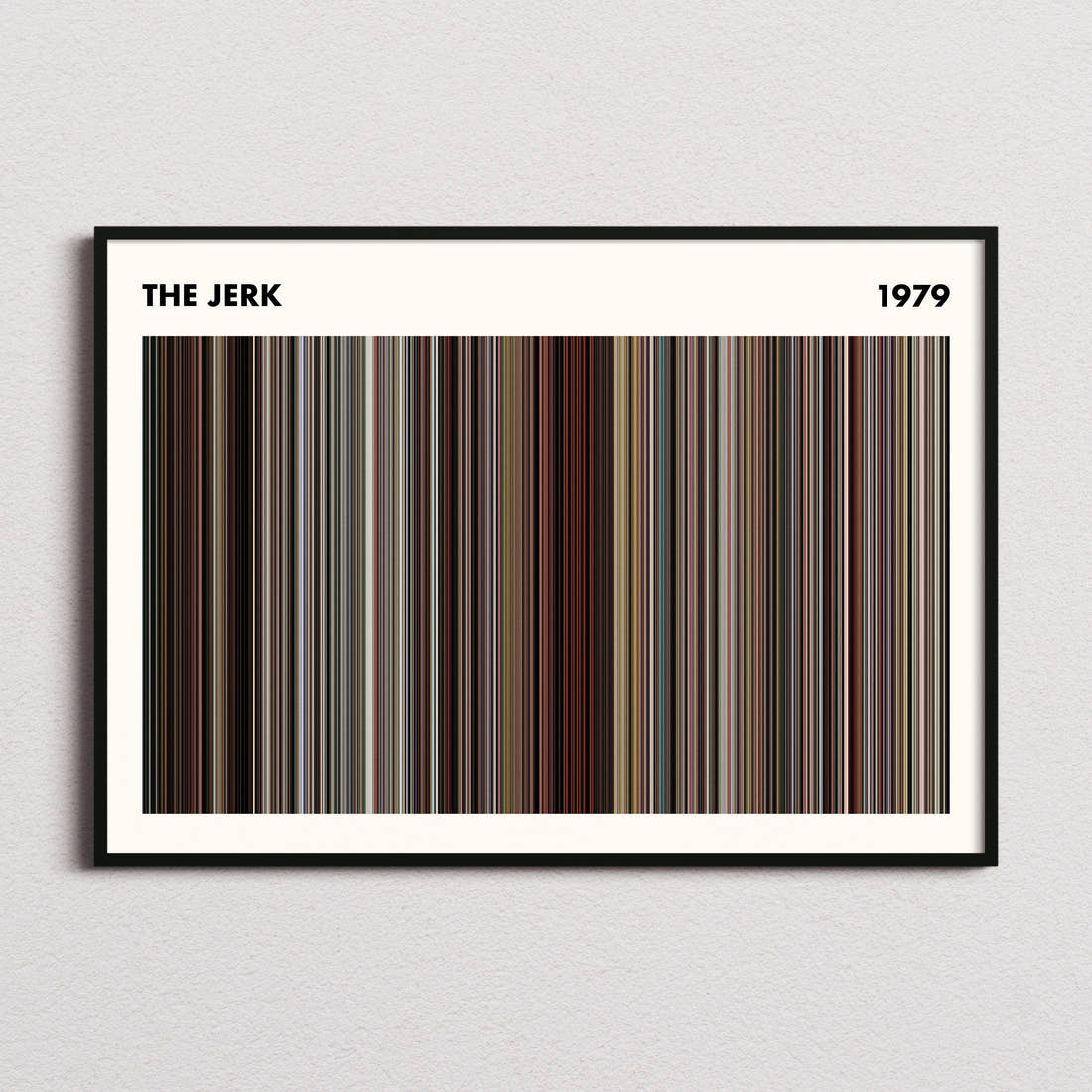 The Jerk Movie Barcode Poster - Simplified