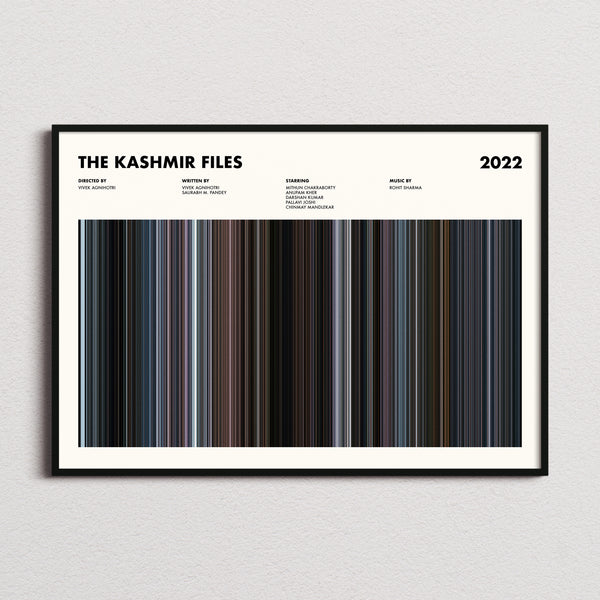 The Kashmir Files Movie Barcode Poster