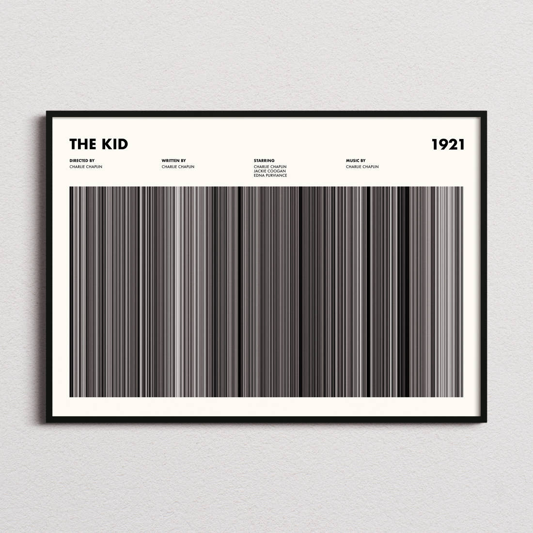 The Kid Movie Barcode Poster