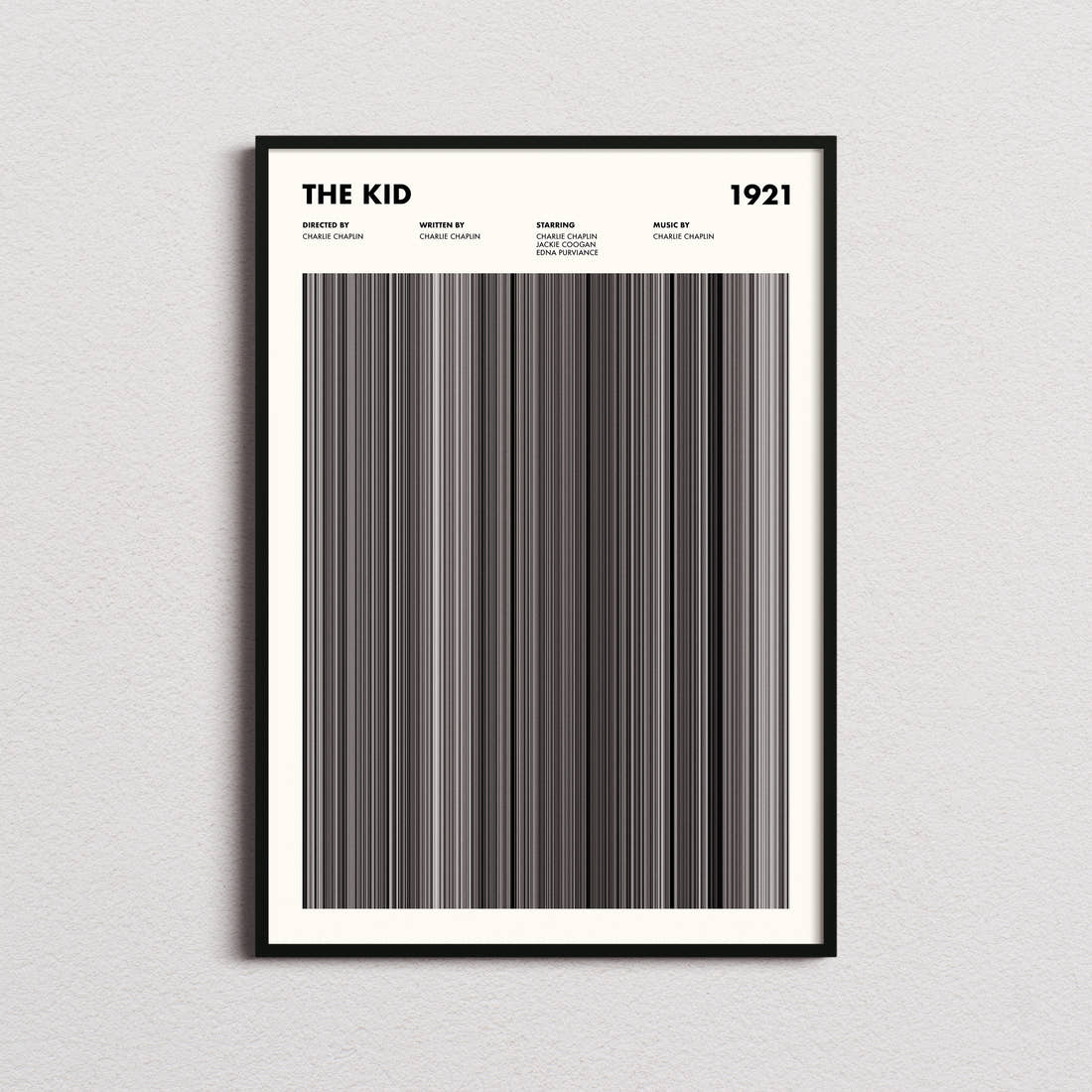 The Kid Movie Barcode Poster