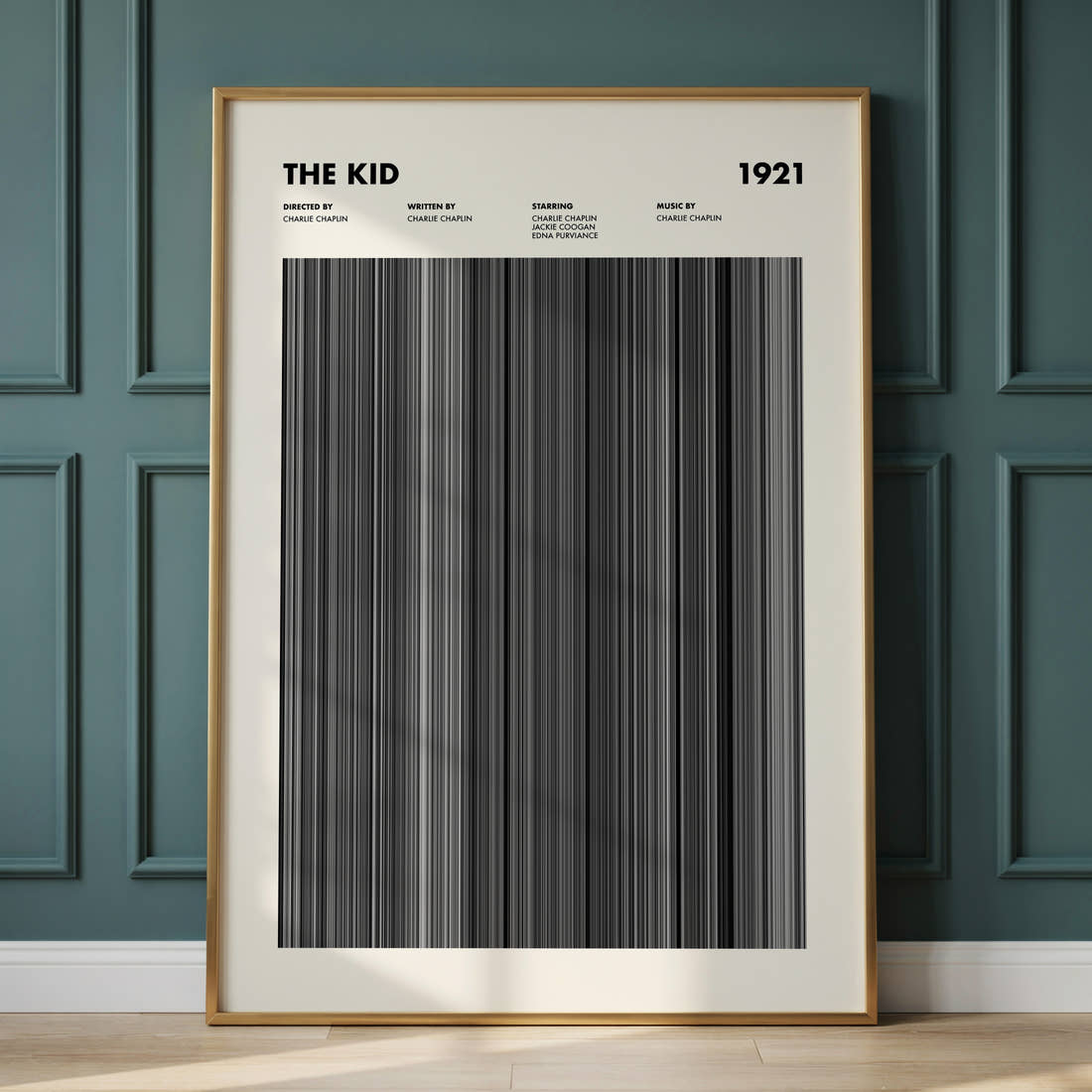 The Kid Movie Barcode Poster