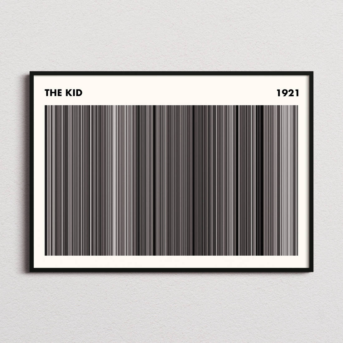 The Kid Movie Barcode Poster - Simplified